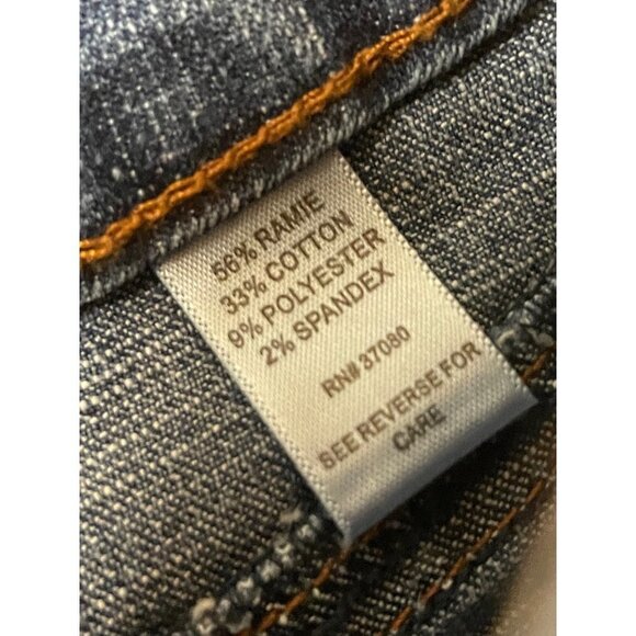 Vintage 90s Y2K Mid Rise Bootcut Relaxed Fit Embroidered Pockets Denim Jeans - Picture 7 of 12